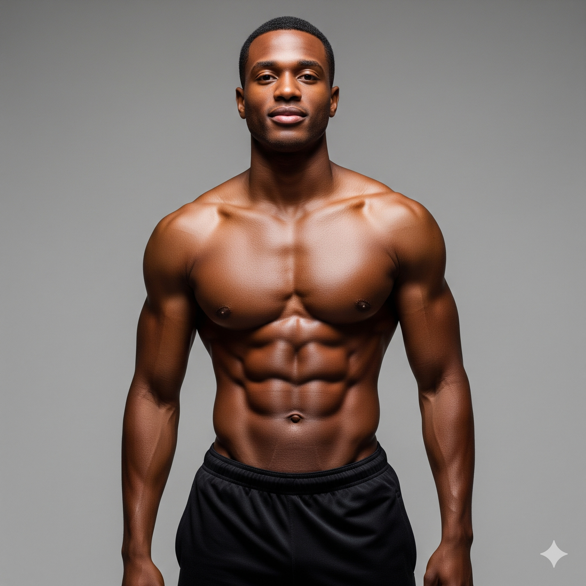 Men body fat 10–12%